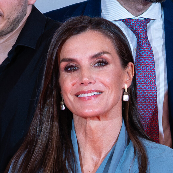 La reine Letizia d'Espagne lors de la cérémonie de clôture de la 15ème édition de "Euros from your Paycheck" à Madrid. Le 7 juin 2023 © Alterphotos / Panoramic / Bestimage 