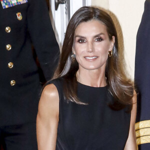 Veronica Alcocer, reine Letizia d'Espagne - Dîner au palais El Pardo à Madrid, en l'honneur du président de Colombie et sa femme. Le 4 mai 2023 