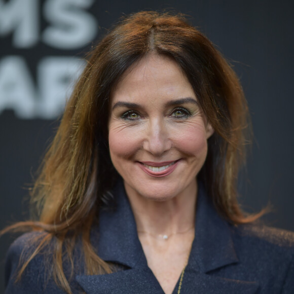 Elsa Zylberstein - Photocall et remise du prix Claude Chabrol lors de la 3ème édition du festival du film policier à Reims le 7 avril 2023. © Franck Castel / Bestimage 