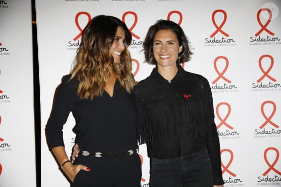 Karine Ferri, Alessandra Sublet - Soirée de lancement du Sidaction 2019 à la salle Wagram à Paris, le 18 mars 2019. © Marc Ausset-Lacroix/Bestimage 