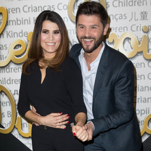 Exclusif - Karine Ferri et Christophe Beaugrand - 7ème gala de l'association "Les Rois du Monde" avec un plateau d'artistes et une vente aux enchères au profit des enfants défavorisés, orphelins et hospitalisés, suivi d'une soirée dansante à la Salle Wagram à Paris, le 18 février 2019. © Cyril Moreau/Bestimage