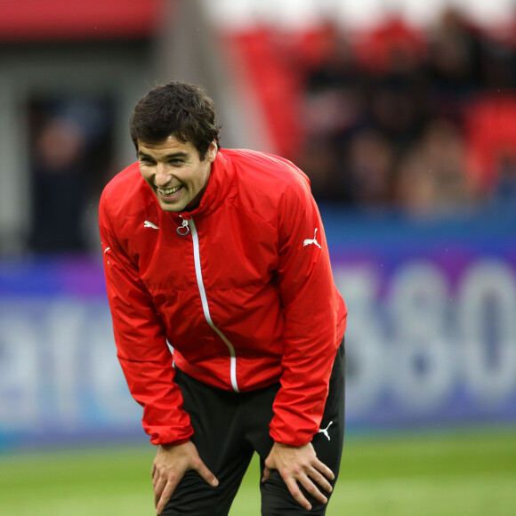 Yoann Gourcuff - People au match de football "PSG - Rennes" au Parc des Princes à Paris. Le 29 avril 2016 © Cyril Moreau / Bestimage 