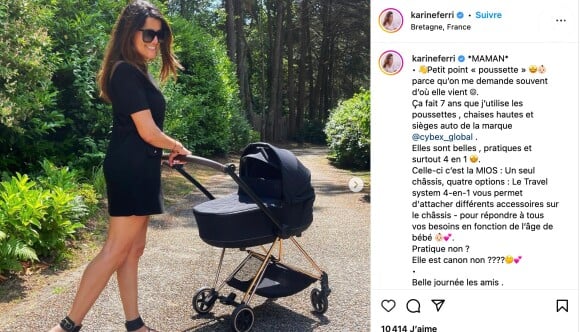 Ainsi sur Instagram, Karine Ferri a dévoilé l'incroyable poussette de sa fllle Sasha ! L'occasion pour elle d'éblouir ses followers avec son outfit du jour.