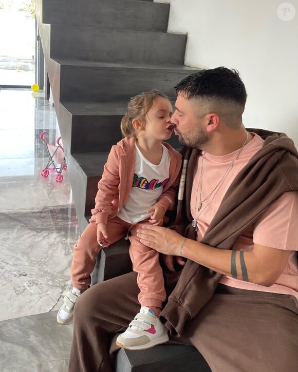 Kevin Guedj et sa fille Ruby sur Instagram.