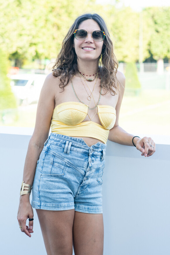 Exclusif - Vanille Clerc dans l'Espace VIP lors de la 9ème édition du "Longines Paris Eiffel Jumping" au Champ de Mars à Paris, France, le 24 juin 2024. © Perusseau-Veeren/Bestimage 