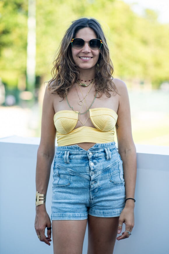 Exclusif - Vanille Clerc dans l'Espace VIP lors de la 9ème édition du "Longines Paris Eiffel Jumping" au Champ de Mars à Paris, France, le 24 juin 2024. © Perusseau-Veeren/Bestimage 