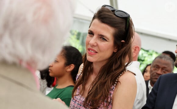 Exclusif - Charlotte Casiraghi - Inauguration du 1er Festival du livre Joséphine Baker-Licra au parc de Joséphine Baker à Castelenaud-la Chapelle le 24 juin 2023. © Dominique Jacovides / Bestimage 