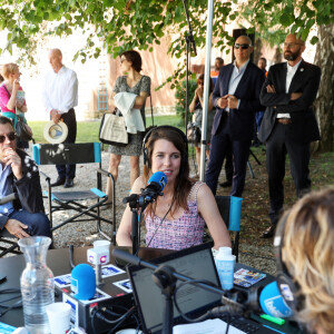 Exclusif - Andrea Casiraghi et Charlotte Casiraghi - Inauguration du 1er Festival du livre Joséphine Baker-Licra au parc de Joséphine Baker à Castelenaud-la Chapelle le 24 juin 2023. © Dominique Jacovides / Bestimage 