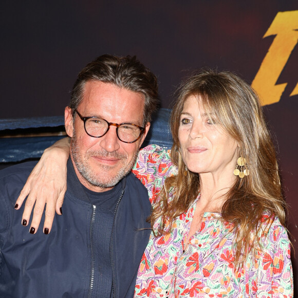 Benjamin Castaldi et sa femme Aurore Aleman - Première du film "Indiana Jones et le Cadran de la destinée" au cinéma Le Grand Rex à Paris le 26 juin 2023. © Coadic Guirec/Bestimage