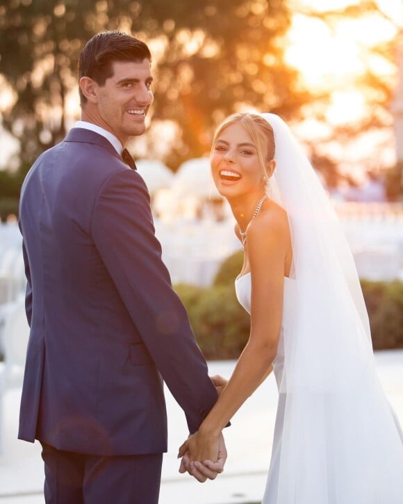 Thibaut Courtois et sa femme s'étaient rencontrés pour la première fois il y a deux ans.
Photos du mariage de Thibaut Courtois et Mishel Gerzig.