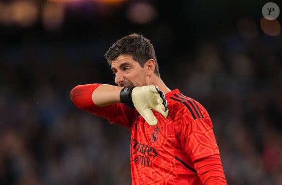 Thibaut Courtois - Manchester City s'impose face au Real Madrid (4 - 0) en demi-finales retour de la Ligue des champions, le 17 mai 2023. © Imago / Panoramic / Bestimage 