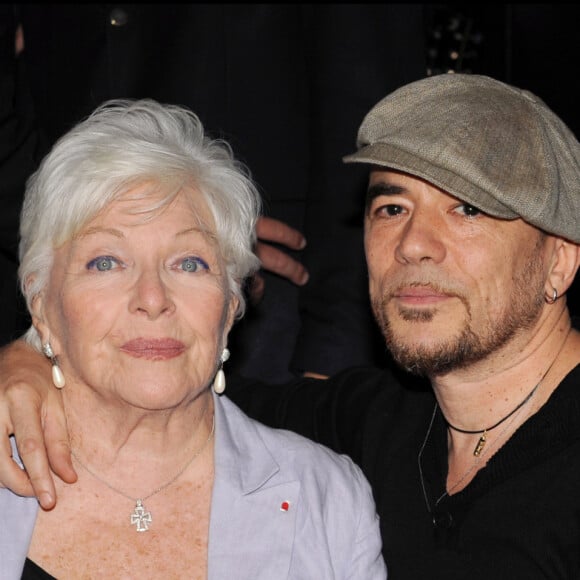 Exclusif - Line Renaud et Pascal Obispo lors des 67 ans de Johnny Hallyday