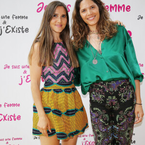 Tout comme les deux chanteuses Joyce Jonathan et Vanille Clerc.
Exclusif - Joyce Jonathan et Vanille - Photocall de la soirée "Je suis une femme et j'existe" à la Citéco à Paris. Le 28 juin 2023 © Jonathan Rebboah / Panoramic / Bestimage