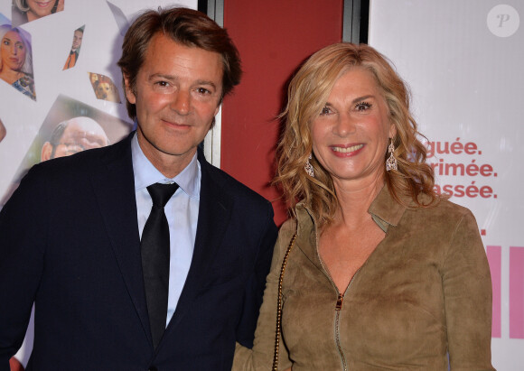 Séparation - Michèle Laroque et François Baroin se séparent - François Baroin et sa compagne Michèle Laroque - Avant-première du film Brillantissime au cinéma Publicis à Paris, France, le 15 janvier 2018. © Veeren/Bestimage 