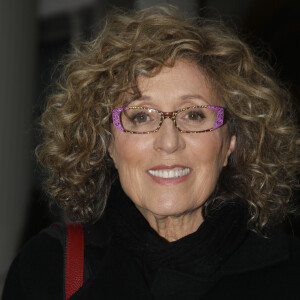 Exclusif - Mireille Dumas - Arrivées des artistes à l'enregistrement de l'émission "Vivement dimanche prochain" au studio Gabriel à Paris, diffusée le 30 janvier 2022. 