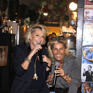 Exclusif - Sophie Davant, Caroline Margeridon - Anniversaire de Caroline Margeridon à Paris. Le 4 octobre 2021 © Cédric Perrin / Bestimage 