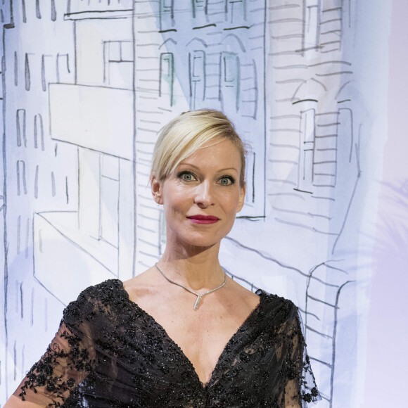 Rebecca Hampton - 64ème Bal de la Rose sur le thème de Manhattan, imaginé par K.Lagerfeld, au profit de la Fondation Princesse Grace, dans la Salle des Etoiles au Sporting Monte Carlo à Monaco. Le 24 mars 2018 © Pierre Villard / Palais Princier / SBM via Bestimage