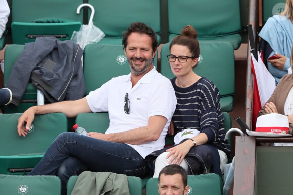 Jean-Charles Chagachbanian et sa compagne Juliette Chêne - People dans les tribunes lors des Internationaux de France de Tennis de Roland-Garros à Paris le 1er juin 2018. © Dominique Jacovides-Cyril Moreau / Bestimage