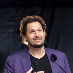 Exclusif - Eric Antoine lors de l'hommage à l'humoriste Guillaume Bats, mort à 36 ans, à Montmirail, Marne, France, le 17 juin 2023. © Pierre Perusseau/Bestimage