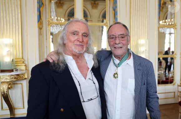 Exclusif - Roland Romanelli, Jacques Rouveyrollis - Cérémonie de remise des insignes de commandeure de l'ordre national du mérite à Jacqueline Franjou et des insignes de commandeur des Arts et Lettres à Jacques Rouveyrollis. Paris, le 4 juillet 2023. © Dominique Jacovides/Bestimage