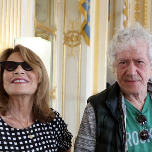 Exclusif - Nicole Calfan, Jean-Luc Moreau - Cérémonie de remise des insignes de commandeure de l'ordre national du mérite à Jacqueline Franjou et des insignes de commandeur des Arts et Lettres à Jacques Rouveyrollis. Paris, le 4 juillet 2023. © Dominique Jacovides/Bestimage