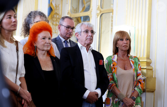 Exclusif - Viviane de Witt, Michel Boujenah, Valérie Paecht - Cérémonie de remise des insignes de commandeure de l'ordre national du mérite à Jacqueline Franjou et des insignes de commandeur des Arts et Lettres à Jacques Rouveyrollis. Paris, le 4 juillet 2023. © Dominique Jacovides/Bestimage