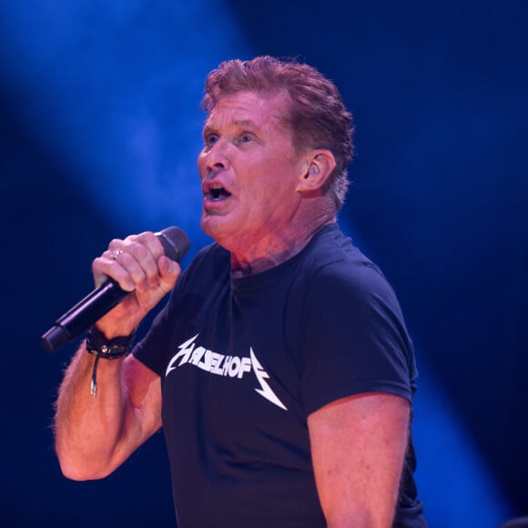 David Hasselhoff en concert à Hambourg en Allemagne, le 20 octobre 2019.