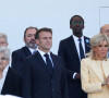 Sheila a aussi été distinguée
Le général Thierry Burkhard, chef d'état-major des armées, le Premier ministre indien Narendra Modi, le président de la République française Emmanuel Macron et sa femme la Première Dame Brigitte Macron - Tribune lors de la cérémonie du 143ème défilé militaire du 14 juillet, jour de la Fête Nationale à Paris, France, le 14 juillet 2023. © Dominique Jacovides/Bestimage 