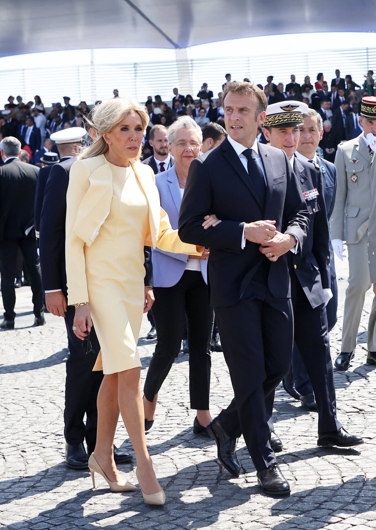 Photo Le Président de la République, Emmanuel Macron et la Première