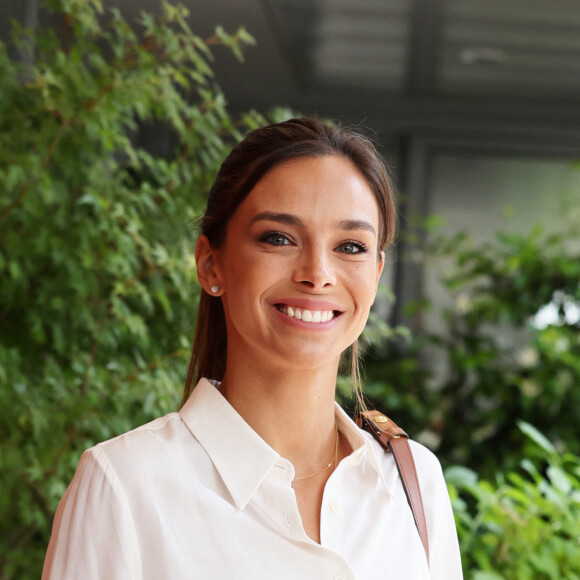 Marine Lorphelin, Miss France 2013 au village (jour 10) lors des Internationaux de France de Tennis de Roland Garros 2022 à Paris, France, le 31 mai 2022. © Dominique Jacovides/Bestimage
