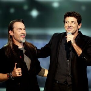 Toutefois, les deux artistes sont restés très proches.
Exclusif - Florent Pagny et Patrick Bruel - Enregistrement de l'émission "Alors on chante" au palais des sports à Paris, qui sera diffusée le 28 novembre 2014 en Prime Time sur TF1, à l'occasion des 20 ans du Sidaction et de la sortie de l'album "Kiss & Love"