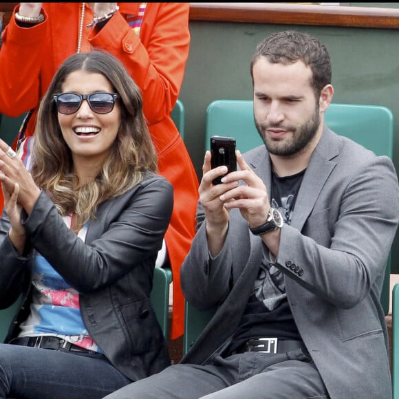 Ils sont très discrets
Archives - Frédéric Michalak et sa compagne Cindy dans les tribunes du tournoi international de tennis Roland Garros à Paris. Le 31 mai 2010