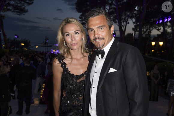 Richard Virenque et sa compagne Marie-Laure - Soirée de Grisogono à l'hôtel Eden Roc au Cap d'Antibes lors du 68ème Festival International du film de Cannes. Le 19 mai 2015