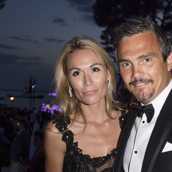 Richard Virenque et sa compagne Marie-Laure - Soirée de Grisogono à l'hôtel Eden Roc au Cap d'Antibes lors du 68ème Festival International du film de Cannes. Le 19 mai 2015