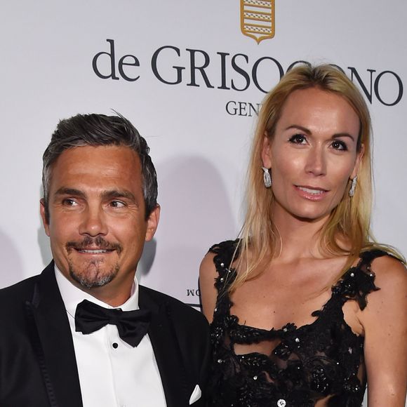Richard Virenque et sa compagne Marie-Laure - Photocall de la soirée de Grisogono à l'hôtel Eden Roc au Cap d'Antibes lors du 68 ème Festival du film de Cannes à Cannes le 19 mai 2015.
