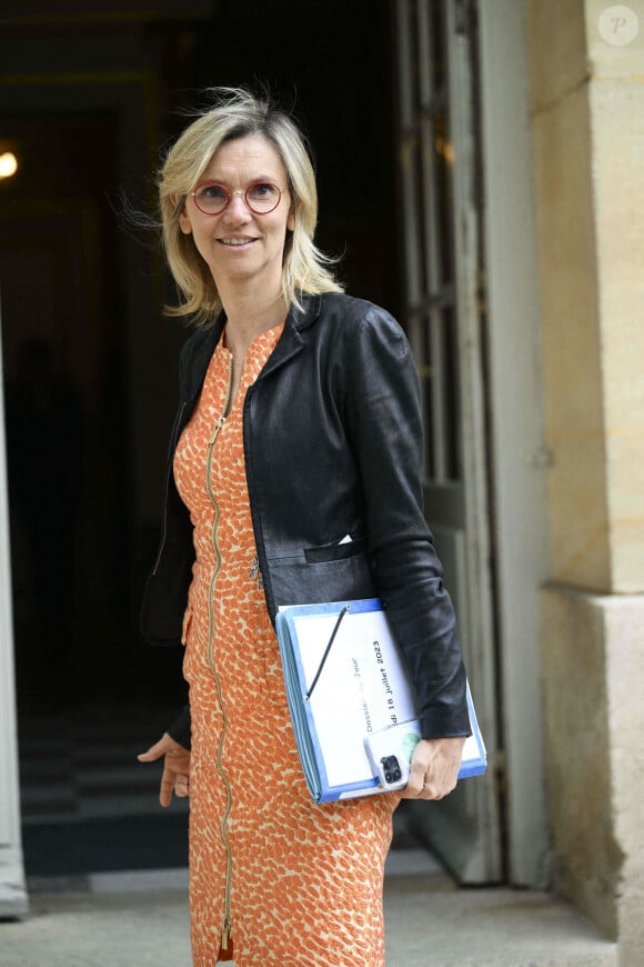 Agnes Pannier Runacher - Ministre de la Transition energetique - Arrivées des ministres au comité interministériel des Outre-mer à l'hôtel de Matignon à Paris le 18 juillet 2023.