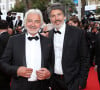 C'est Fabien Provost, le fils du célèbre coiffeur qui a pu donner l'alerte.
Franck Provost et son fils Fabien Provost - Montée des marches du film "Dheepan" lors du 68 ème Festival International du Film de Cannes, à Cannes le 21 mai 2015. 