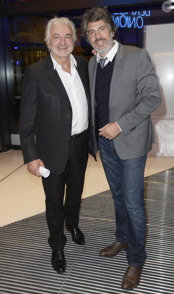 Franck Provost et son fils Fabien - Soiree d'inauguration du centre commercial "Beaugrenelle" a Paris, le 22 octobre 2013.