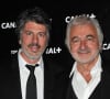 Son fils Thomas a été retrouvé séquestré dans la dépendance dans laquelle il dormait.
Franck Provost et son fils Fabien - Soirée Canal+ au Park à Mougins à l'occasion du 67ème festival du film de Cannes, le 16 mai 2014. 