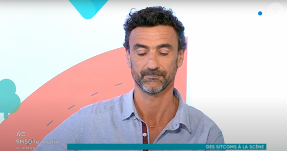 François Rocquelin sur le plateau de France 3 Normandie.