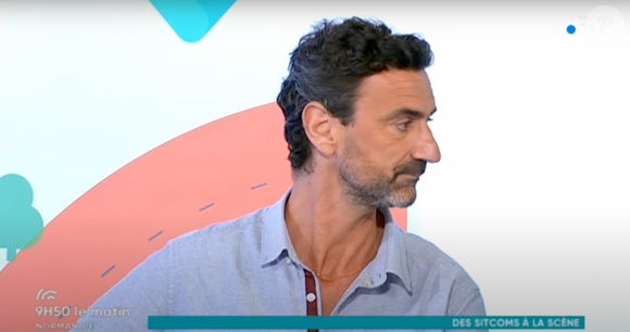 François Rocquelin sur le plateau de France 3 Normandie.