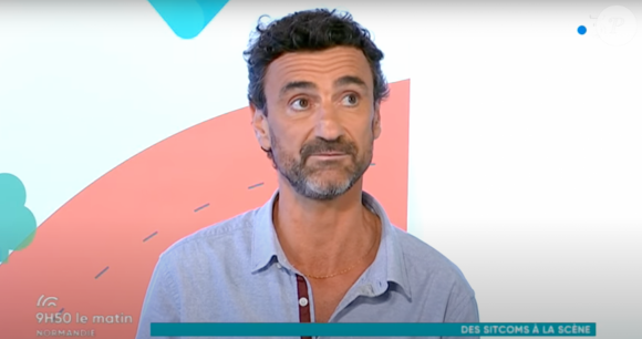 François Rocquelin sur le plateau de France 3 Normandie.