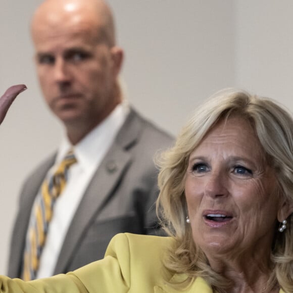 Jill Biden assiste à la Global First Ladies Academy à l'Université de Columbia. New York.