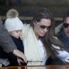 Angelina Jolie, Brad Pitt, Zahara et les jumeaux à Venise.