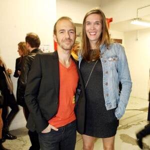 Exclusif - Calogero et sa compagne Marie Bastide au concert de Johnny Hallyday à Bercy. Paris, le 15 juin 2013.