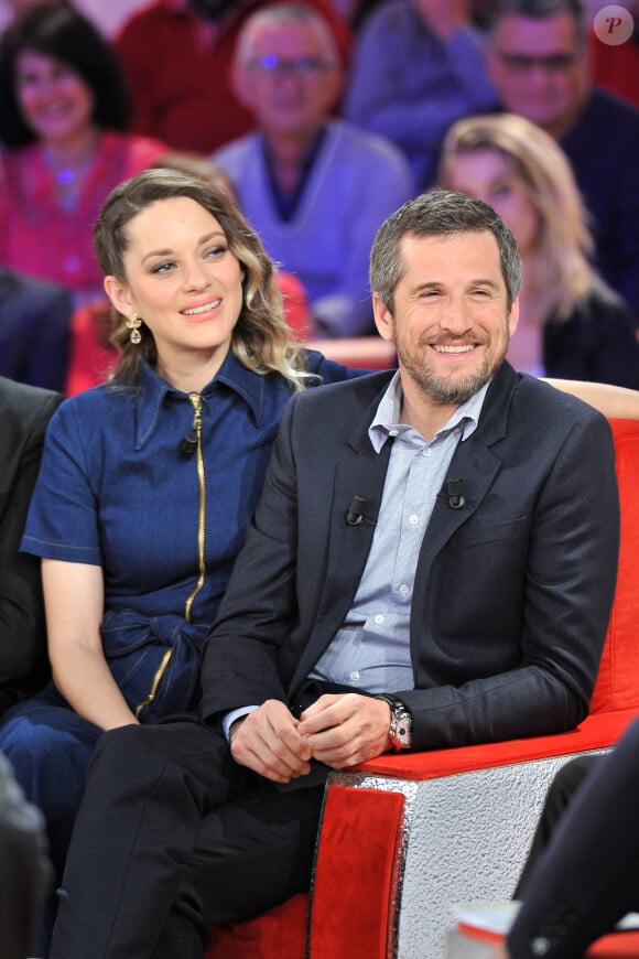 Exclusif - Marion Cotillard et Guillaume Canet - Enregistrement de l'émission "Vivement Dimanche prochain" présentée par M.Drucker et diffusée le 5 mai sur France 2. Le 29 avril 2019 © Guillaume Gaffiot / Bestimage