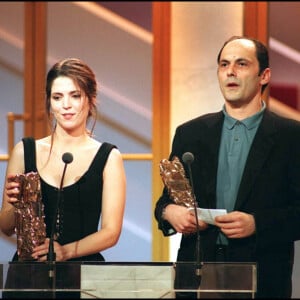 Agnès Jaoui et Jean-Pierre Bacri lors de la cérémonie des César en 1994