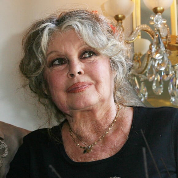 Brigitte Bardot lors des 20 ans de la Fondation Brigitte Bardot à Paris.