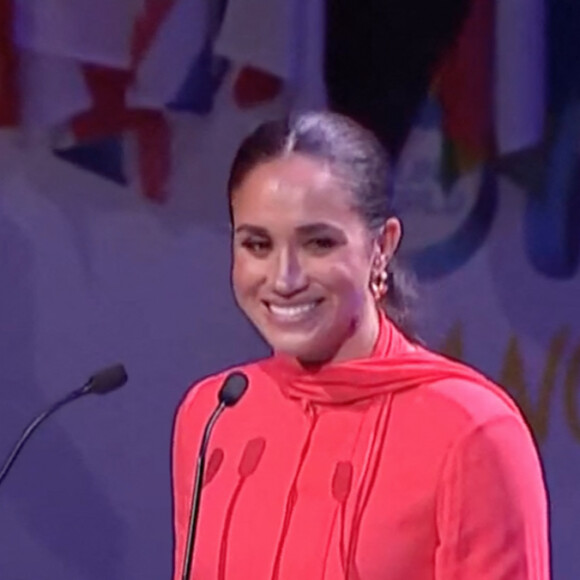 Première allocution publique de Meghan Markle au Royaume-Uni depuis le Megxit. Meghan Markle, duchesse de Sussex, lors du "One Young World Summit 2022" à Manchester, le 5 septembre 2022. © JLPPA/Bestimage 