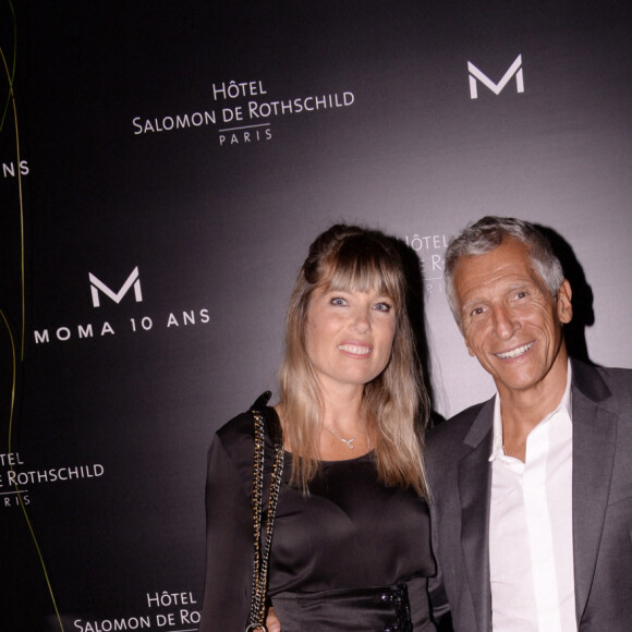 Exclusif - Nagui avec sa femme Mélanie Page - Moma Group fête son 10ème anniversaire à l'hôtel Salomon de Rothschild à Paris le 5 septembre 2022. Promoteur d'un art de vivre à la française, le PDG de Moma Group promet de créer 40 nouvelles adresses à travers le monde en faisant rayonner ses concepts emblématiques que sont Café Pérouse, Noto, Casa Amour et Mimosa. © Rachid Bellak/Bestimage